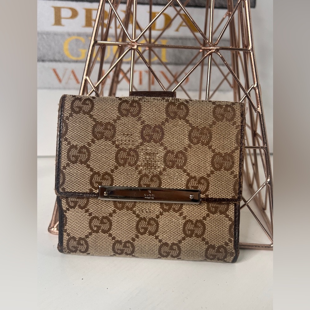 Gucci Canvas Compact Wallet